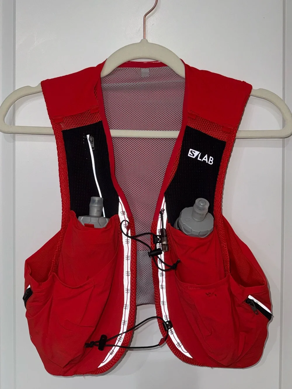 Salomon S/LAB Sense Ultra 5 Hydration Running Vest Set 2x500mL Red